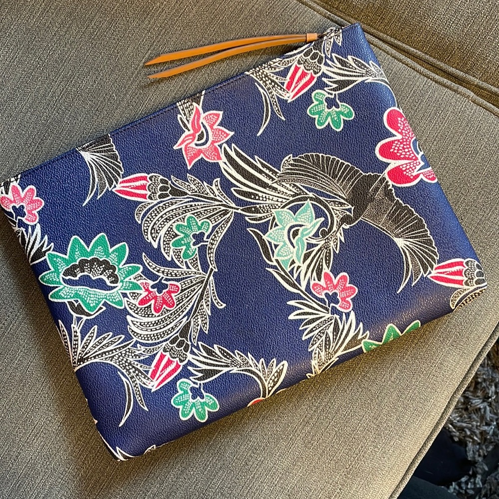 Large Floral Banana & Republic Pouch/Bag